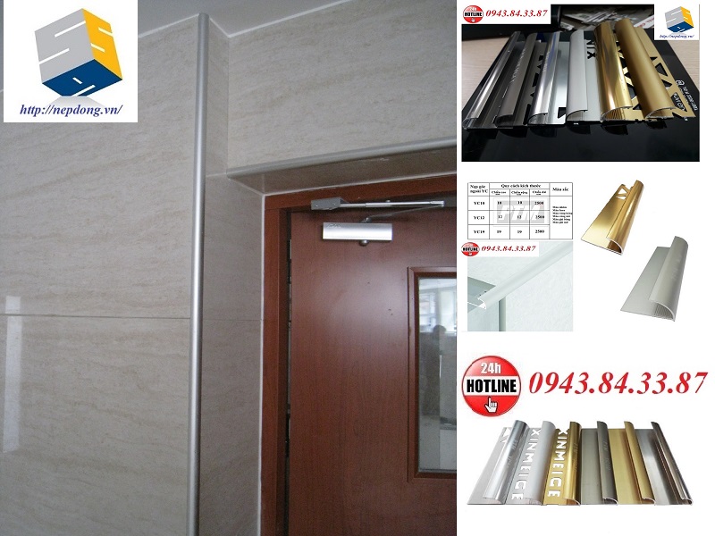 nẹp ốp góc, nẹp góc ngoài