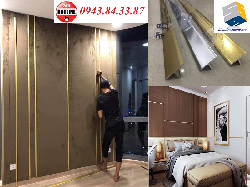 Nẹp nhôm trang trí, chỉ nhôm chữ T20mm